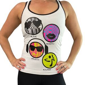 Zumba Dance Fitness Emoji Tank Top Women’s XS